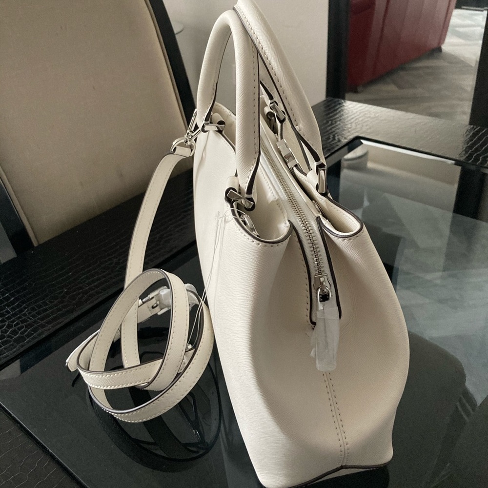 Michael Kors Florence MD Satchel HandBag White - Picture 4 of 16